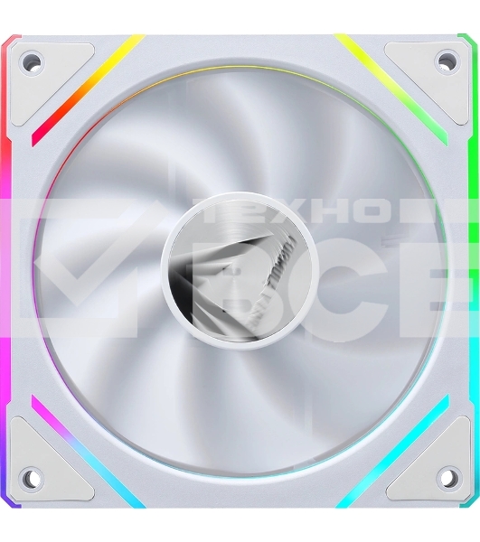 Вентилятор для корпуса Aerocool / Formula Floe Plus 12WH ARPW ARGB белый, 120 мм, 1500 об/мин, 26.8 дБ, 4 pin