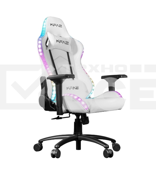 Кресло игровое компьютерное KFA2 Gaming Chair 01 RGB SE белый