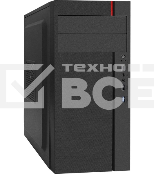 Компьютерный корпус Miditower ExeGate AA-440U-UNS450 (ATX, БП UNS450 с вент. 12см, 2хUSB+1хUSB 3.0, аудио, черный)