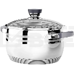 Кастрюля Lara LR02-474 Mercury 6,5 л, 24 см, нержавеющая сталь, с крышкой, фото2