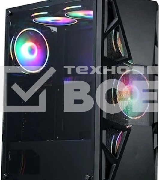 Компьютерный корпус Aerocool / Formula CL-3303B RGB черный без БП ATX 6x120mm 2xUSB2.0 1xUSB3.0 audio bott PSU