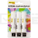 Клей-карандаш Silwerhof Daily 15гр ПВП блистер (упаковка:3шт), фото 1