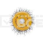 Щетка для дрели Denzel 50 мм, чашка, со шпилькой, нержавеющая витая проволока, фото6