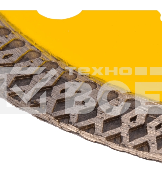 Диск алмазный отрезной Denzel 115 х 22,2мм, сплошной, супертонкий, горячий пресс, сухой/мокрый рез