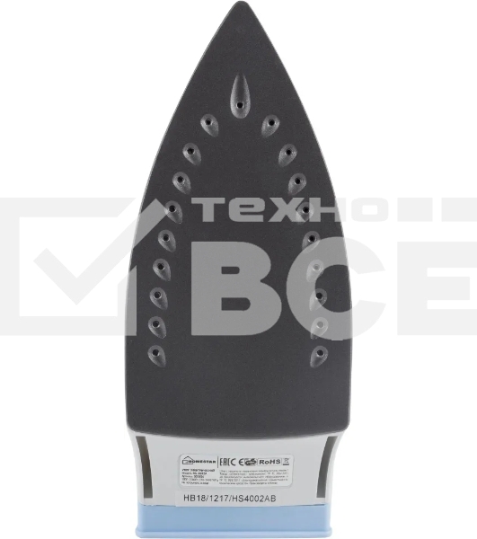 Утюг Homestar HS-4002А синий (1850-2200 Вт, пар, спрей, паровой удар, тефлоновая подошва)
