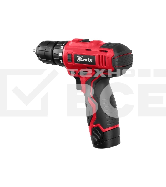 Дрель-шуруповерт аккумуляторная MTX MCDL-12-02P, Аккумуляторная, 12В, 2 АКБ, Кейс