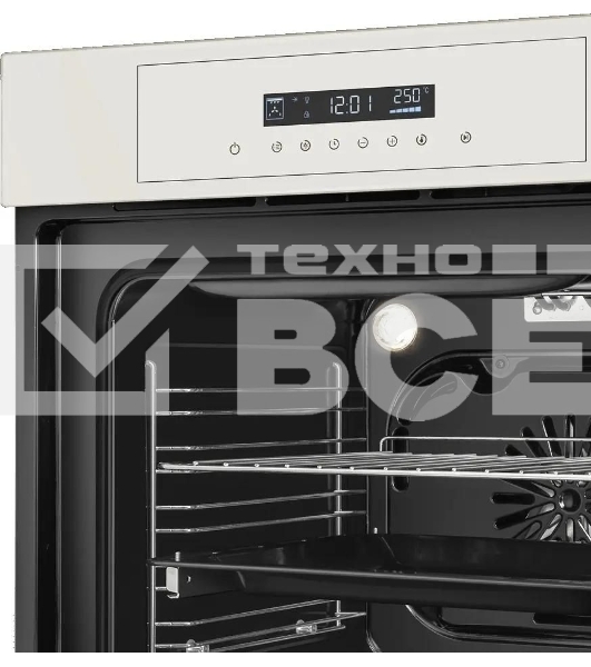 Шкаф духовой электрический Maunfeld AEOD60103BG, 60л, дверца с 3 стеклами, бежевый