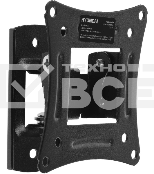 Кронштейн для телевизора Hyundai GL-R1 черный 20'-29' макс.15кг настенный поворот и наклон