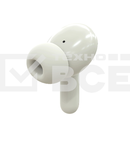 Наушники TWS More choice БВ37 белый/серый, внутриканальные, Bluetooth, сенсорное управление, до 4 ч