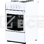 Плита электрическая Flama AE 1304 W белый, конфорок 3 шт, духовка 50 л, 50 см x 85 см x 60 см, фото 1