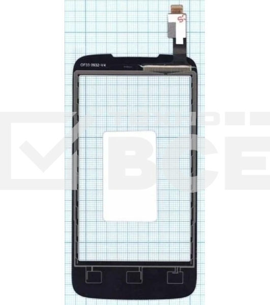 Сенсорное стекло (тачскрин) для Lenovo A376, белое