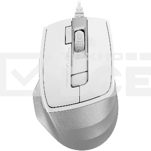 Мышь проводная A4Tech Fstyler FM45S Air белый/серебристый, 2400 dpi, USB, кнопки - 7