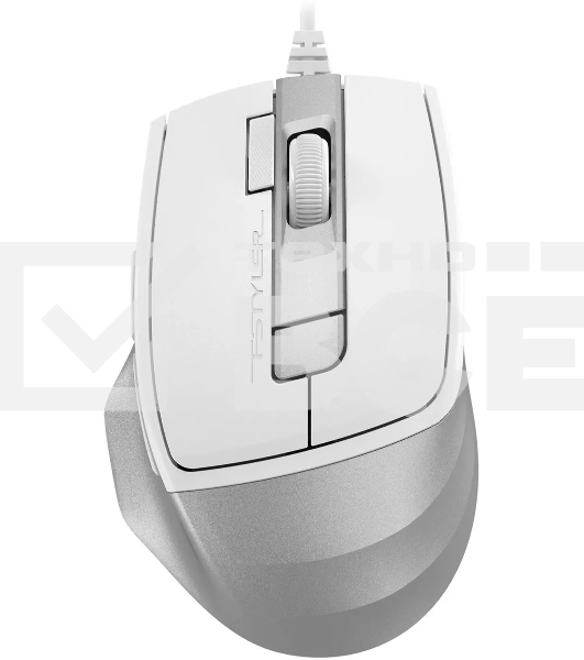 Мышь проводная A4Tech Fstyler FM45S Air белый/серебристый, 2400 dpi, USB, кнопки - 7