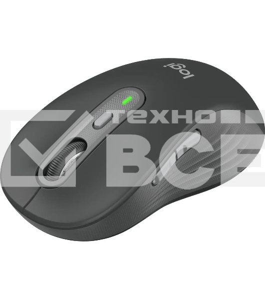 Мышь беспроводная Logitech M750 L Large графитовый, 4000 dpi, радиоканал, Bluetooth, USB, кнопки - 5