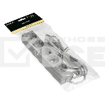 Удлинитель ExeGate ECE-5-1.8G (EX285820RUS), серый, 1,8 м, евровилка с заземлением, 5 евророзеток с заземлением, 2200 Вт, фото2