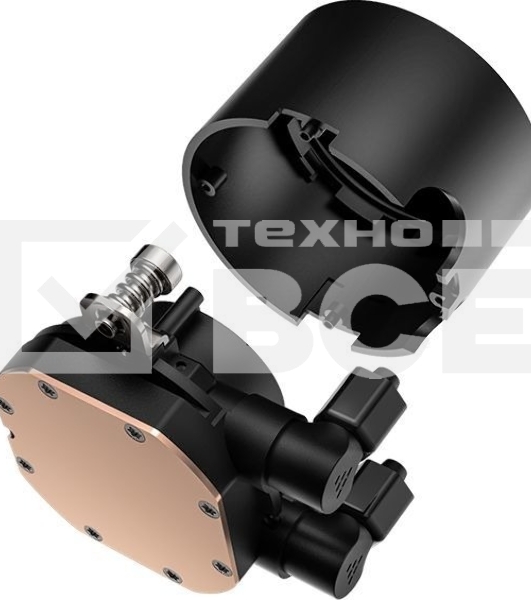 Система водяного охлаждения PcCooler DA360 BK ARGb Soc-AM5/AM4/1200/1700/1851 черный 4-pin Al 300W Ret (DA360-BKAWXX-GL)