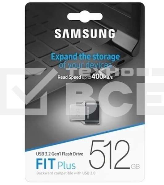 Флешка USB Samsung MUF-512AB/APC 512Gb, USB3.1 черный