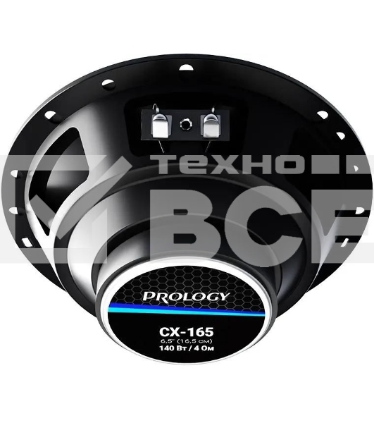 Колонки автомобильные Prology CX-165 140Вт 89дБ 4Ом 16см (6.5дюйм) (ком.:2кол.) коаксиальные двухполосные