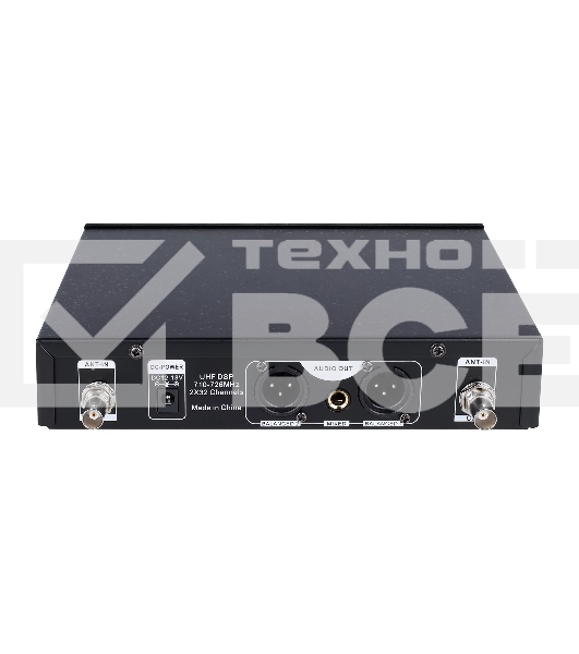 Микрофонная радиосистема с DSP Axelvox DWS7000HT (HT Bundle) UHF 710-726 MHz, 100 каналов, LCD дисплей, 2х ИК порт, 2 ручных микрофона, 2 держателя на стойку, 2 цветных кольца