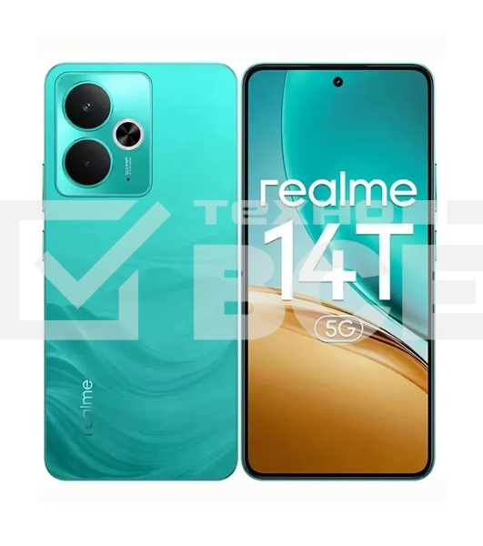 Смартфон Realme RMX5078 14T 5G 128Gb 8Gb зеленый моноблок 3G 4G 2Sim 6.67