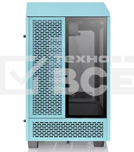 Компьютерный корпус Thermaltake The Tower 100 Turquoise черный без БП miniITX 1x120мм 3x140мм 2xUSB 3.0 audio bott PSU