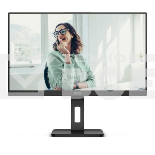 Монитор 27' AOC Q27P3CV IPS 2560x1440, 75 Гц, 4 мс, 16:9, 350 кд/м², 2xHDMI 1.4, DisplayPort 1.2, USB-концентратор (4x USB 3.0), 2.5 Gigabit Ethernet, встроенные динамики, черный