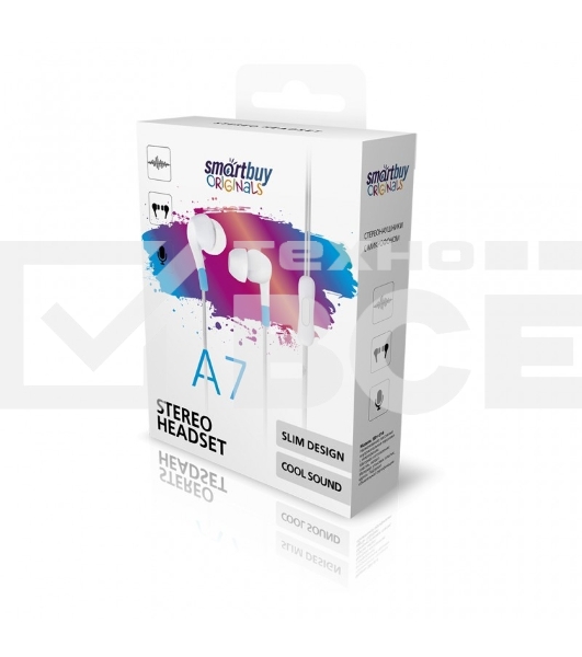 Гарнитура Smartbuy (SBH-014) A7 белый