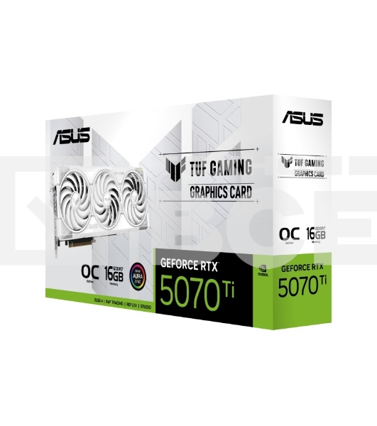 Видеокарта ASUS TUF-RTX5070TI-O16G-WHITEGAMING белый
