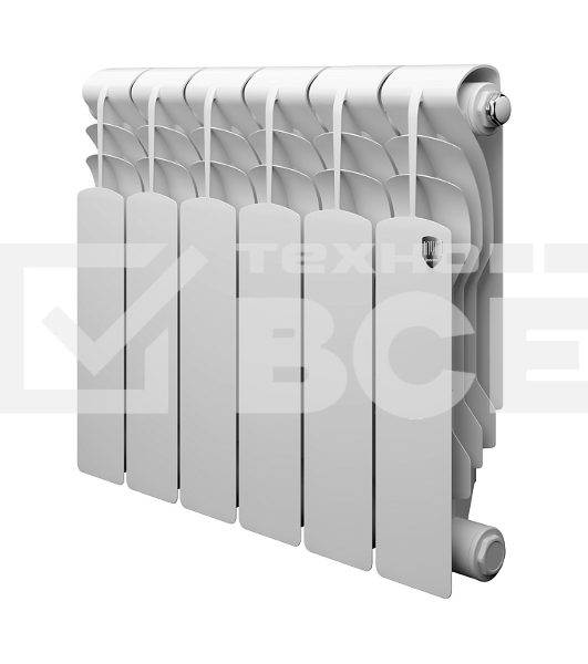 Радиатор биметаллический Royal Thermo Revolution B 350 - 6 секц.