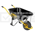 Тачка строительная Denzel усиленная, объем 130 л, 230 кг, колесо 15х6.00-6, фото9