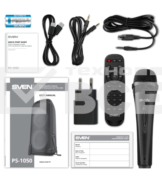 Беспроводная колонка SVEN PS-1050, черный