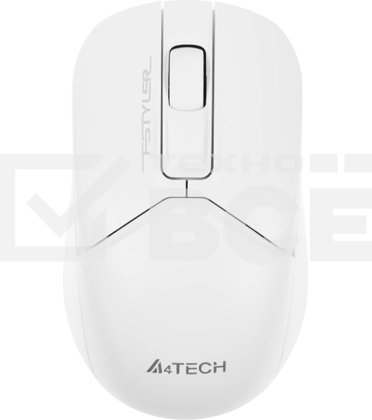 Мышь беспроводная A4Tech Fstyler FB12 белый, 1200 dpi, радиоканал, Bluetooth, USB, кнопки - 3