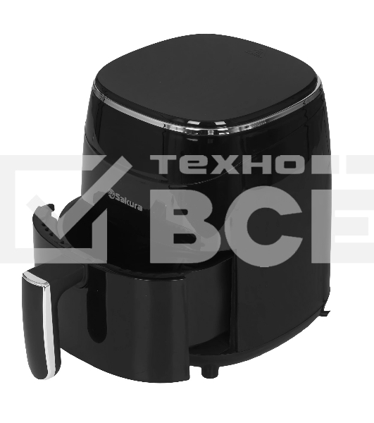 Аэрогриль Sakura SA-7671 черный, 1200 Вт, 3.5 л, сенсор, 9 программ