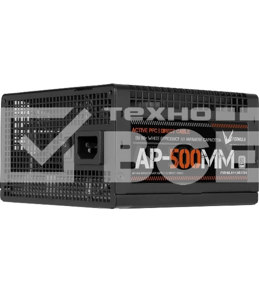 Блок питания Aerocool / Formula ATX 500W AP-500ММ 80 PLUS WHITE (20+4pin) APFC 120mm fan 6xSATA RTL