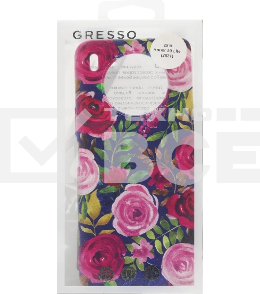 Чехол (клип-кейс) Gresso Air, для Honor 50 Lite, прозрачный/рисунок [gr17aaae9352]