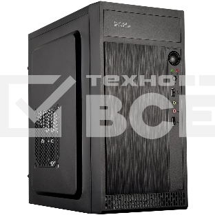 Компьютерный корпус KingPrice KPCC-MN211 черный без БП mATX 1x80mm 2x120mm 2xUSB2.0 audio
