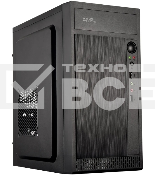 Компьютерный корпус KingPrice KPCC-MN211 черный без БП mATX 1x80mm 2x120mm 2xUSB2.0 audio