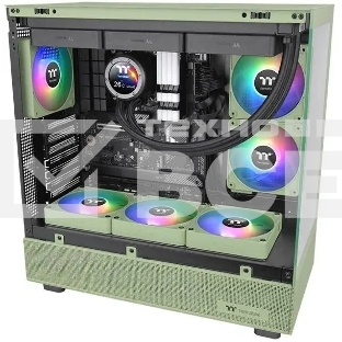 Комплект вентиляторов для корпуса Thermaltake CT120 EX ARGB Sync (3 шт.) зеленый, 120 мм, 2000 об/мин, 28.5 дБ, 4 pin