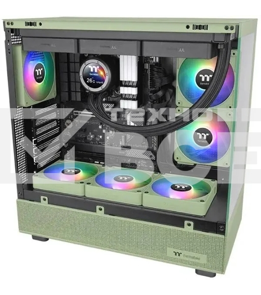 Комплект вентиляторов для корпуса Thermaltake CT120 EX ARGB Sync (3 шт.) зеленый, 120 мм, 2000 об/мин, 28.5 дБ, 4 pin