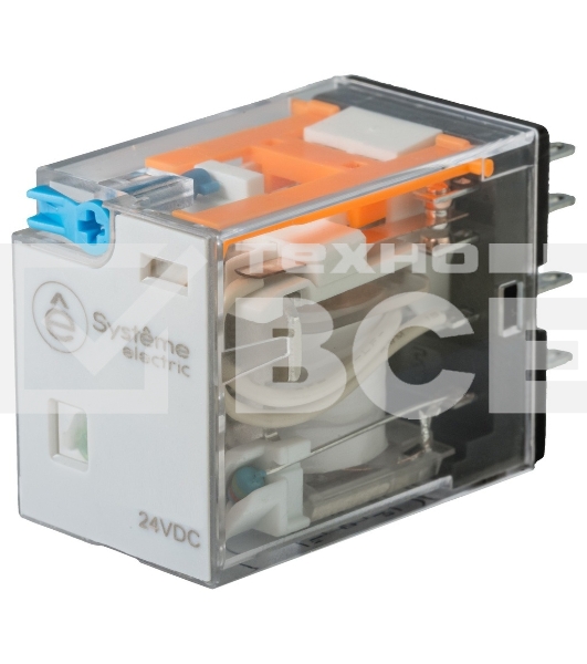 Реле 5A 4CO 24VDC тест кнопка LED