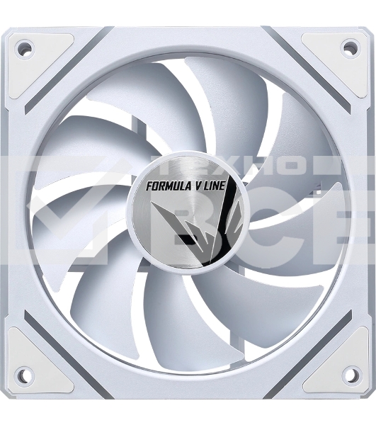 Вентилятор для корпуса Aerocool / Formula Floe Plus 12WH ARPW ARGB белый, 120 мм, 1500 об/мин, 26.8 дБ, 4 pin