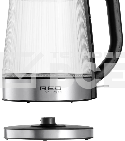 Чайник электрический Red Solution G121 1.8 л, 2200 Вт, черный/серебристый