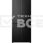 Холодильник Hisense RQ5P470SAF1 трехкамерный, черный, 331/199, морозилка снизу, Total No Frost, Side-by-Side, фото 1
