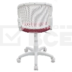 Кресло детское Бюрократ CH-W296NX/26-31 TW-15 белый, спинка сетка, сиденье розовый 26-31, фото3