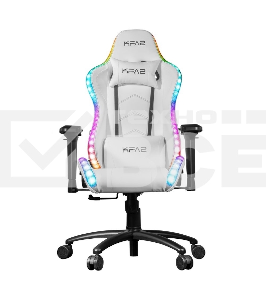 Кресло игровое компьютерное KFA2 Gaming Chair 01 RGB SE белый