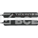 Сетевой фильтр Гарнизон 2.0 Мультипорт EPS-4-U3-B-2, 4 р, 10А, 3xUSB, 2м, ур.защиты 2+, черный, пакет, фото 1