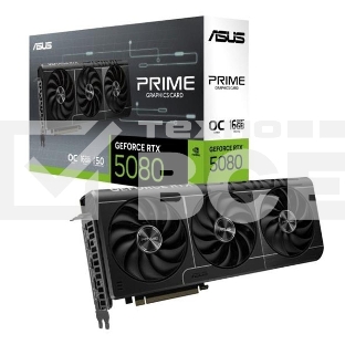 Видеокарта ASUS PRIME-RTX5080-O16G, 16Gb GDDR7, 256 bit, DisplayPort, HDMI, GPU 2655 MHz 90YV0LX0-M0NA00