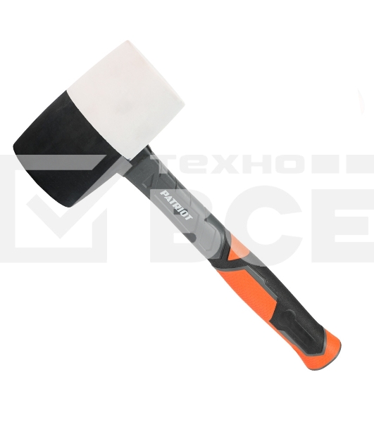 Киянка PATRIOT RMF-680BW черно-белая, с фиберглассовой рукояткой, 680г
