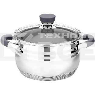 Кастрюля Lara LR02-474 Mercury 6,5 л, 24 см, нержавеющая сталь, с крышкой