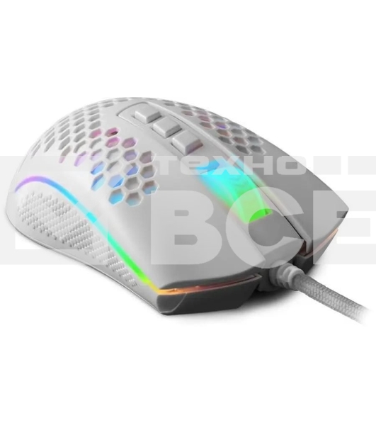 Мышь проводная Redragon Storm белый, 12400 dpi, USB, кнопки - 8